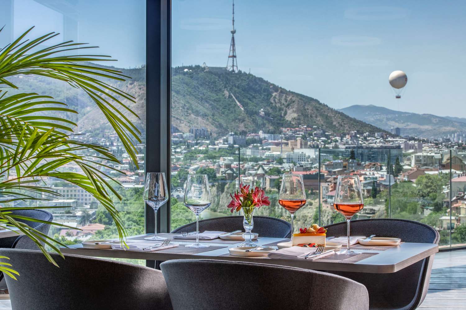 Panoramic view of TITA Restaurant in Tbilisi